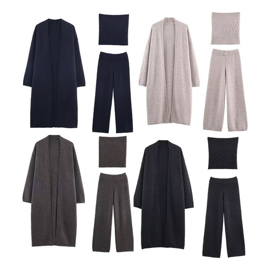 Women's Homemade Western Style Fashion Versatile Three-piece Suits