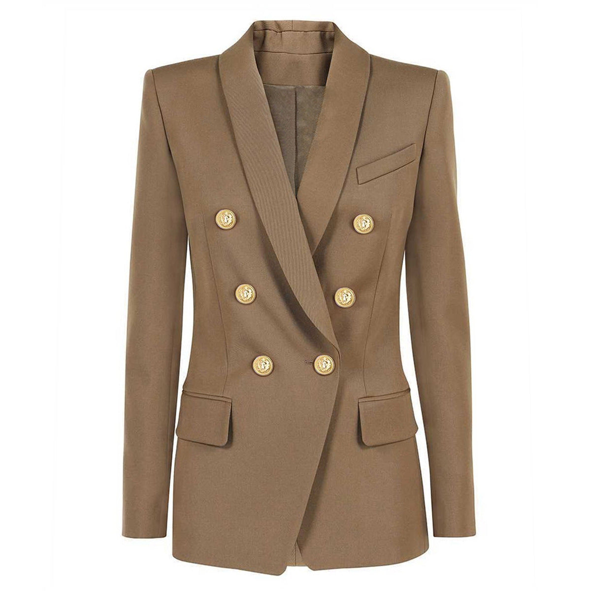 Women's Senior Classic Green Collar High Quality Blazers