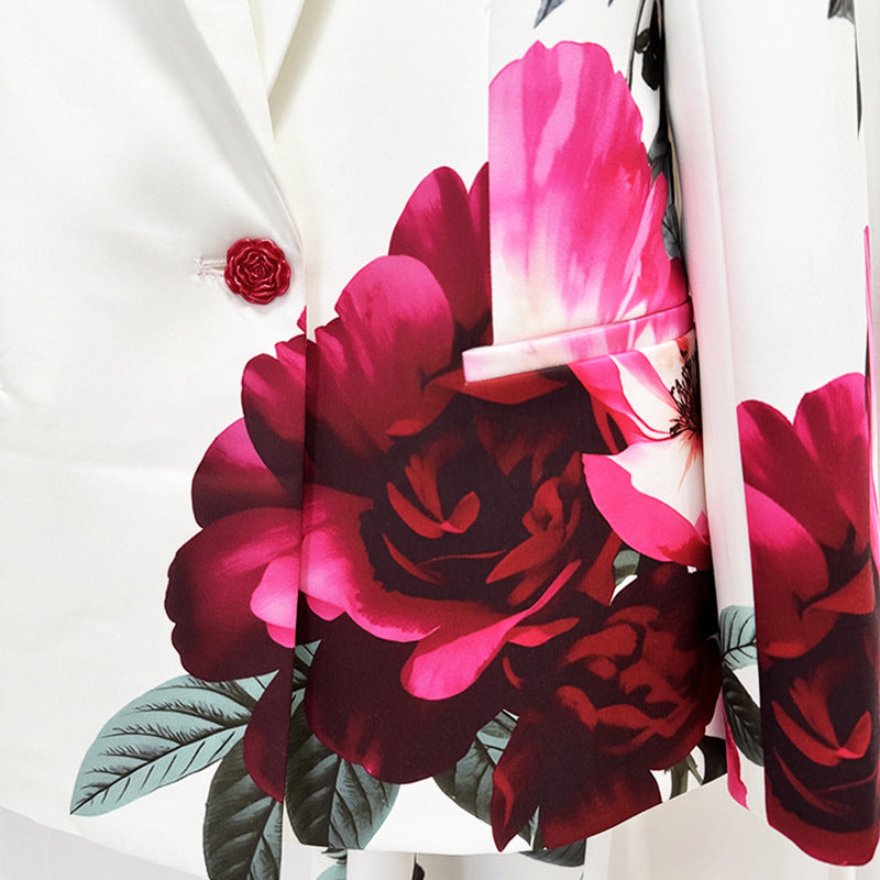 Casual Two-piece Beautiful Digital Printing Trousers Jackets