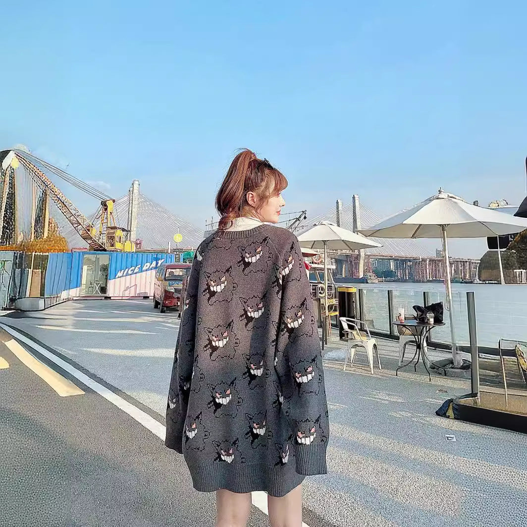 Women's & Men's & Source Two-dimensional Hip Hop Loose Sweaters