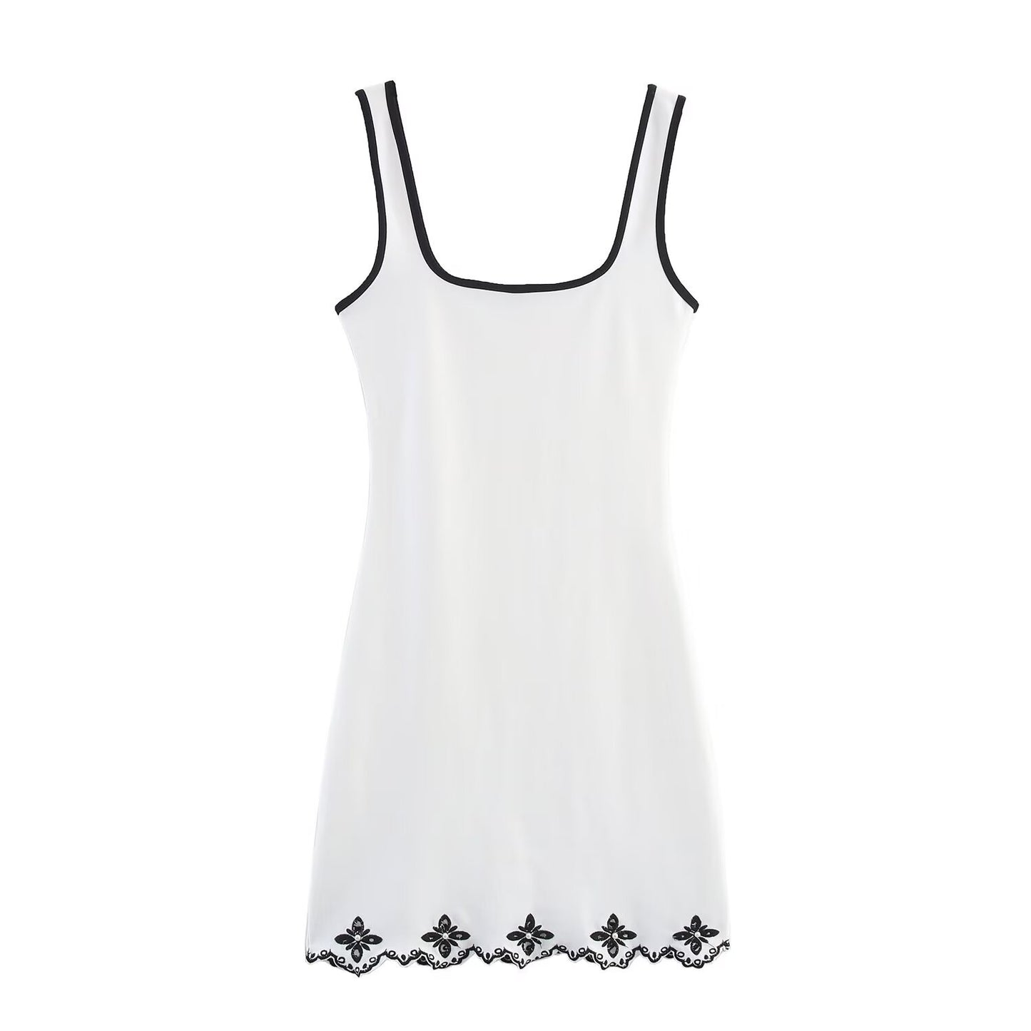 Women's Homemade Artificial Pearl Embroidered Dress Dresses