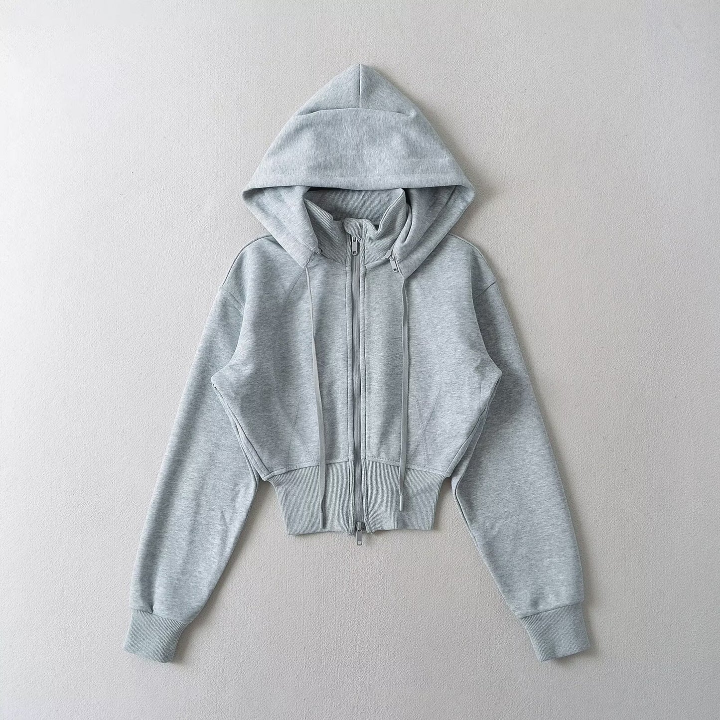 Women's Style Detachable Hooded Waist Long Sleeve Sweaters