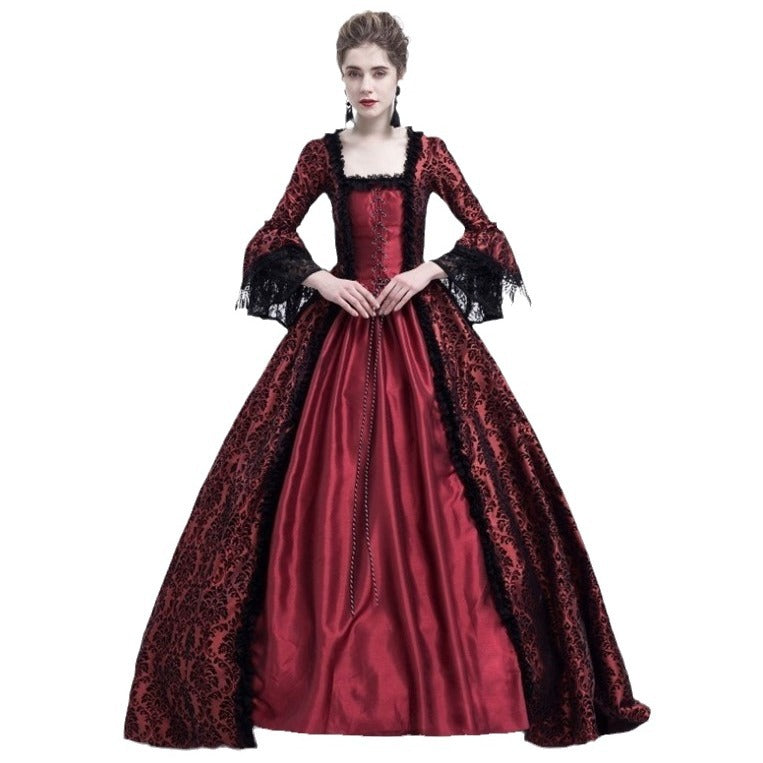 Medieval Retro Court Victoria Formal Film Television Dress