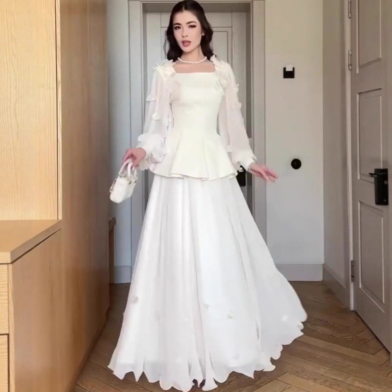 Women's Autumn Elegant Beautiful Retro Long Sleeve Dresses