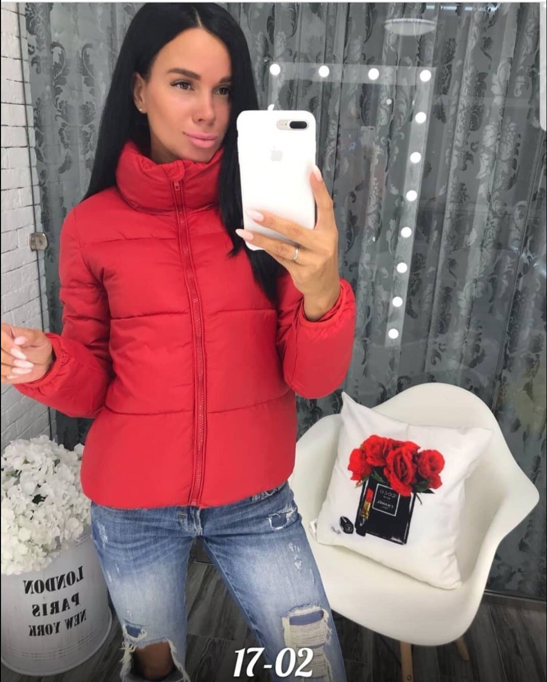 Women's Fashion Solid Color Standard Collar Oversized Winter Coats