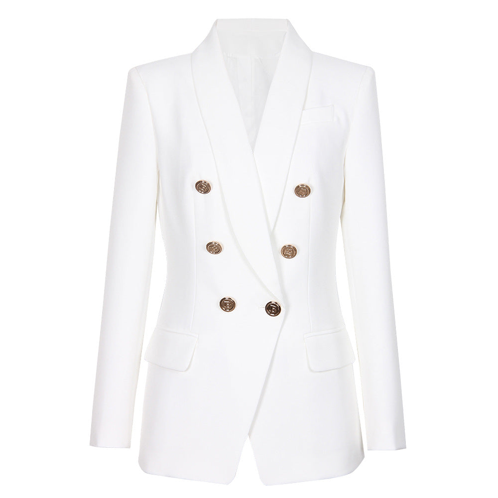 Women's Senior Classic Green Collar Small High Blazers