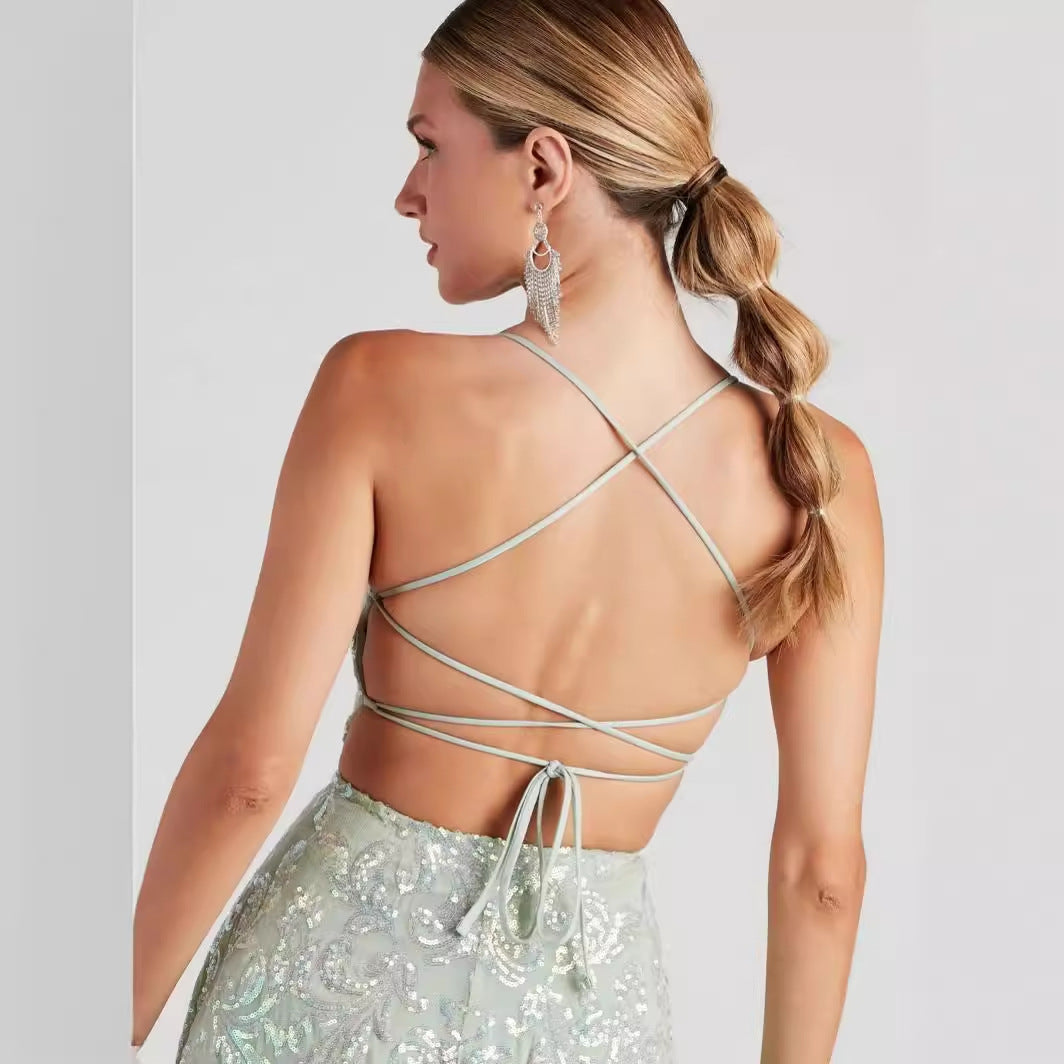 Sequined Summer Sequin Nightclub Party Dress Dresses