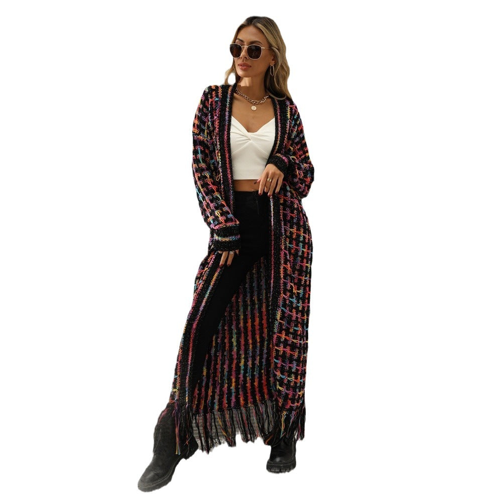 Comfortable Creative Women's Spring Tassel Long Plus Size