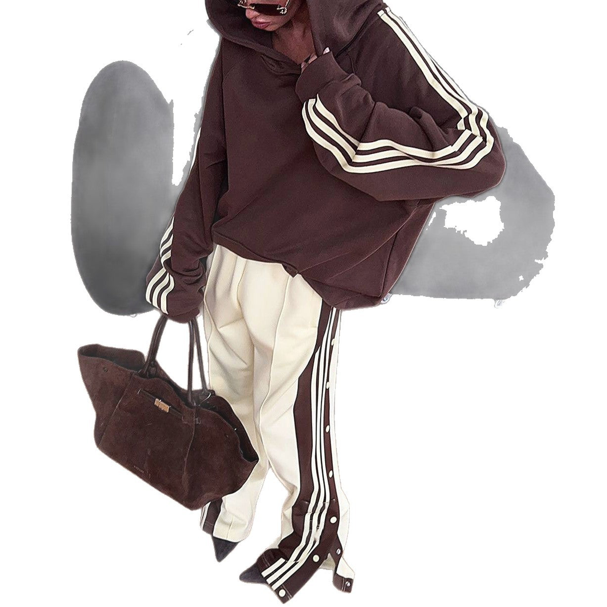 Multicolor Hoodie Loose Comfortable Hooded Long Sweaters