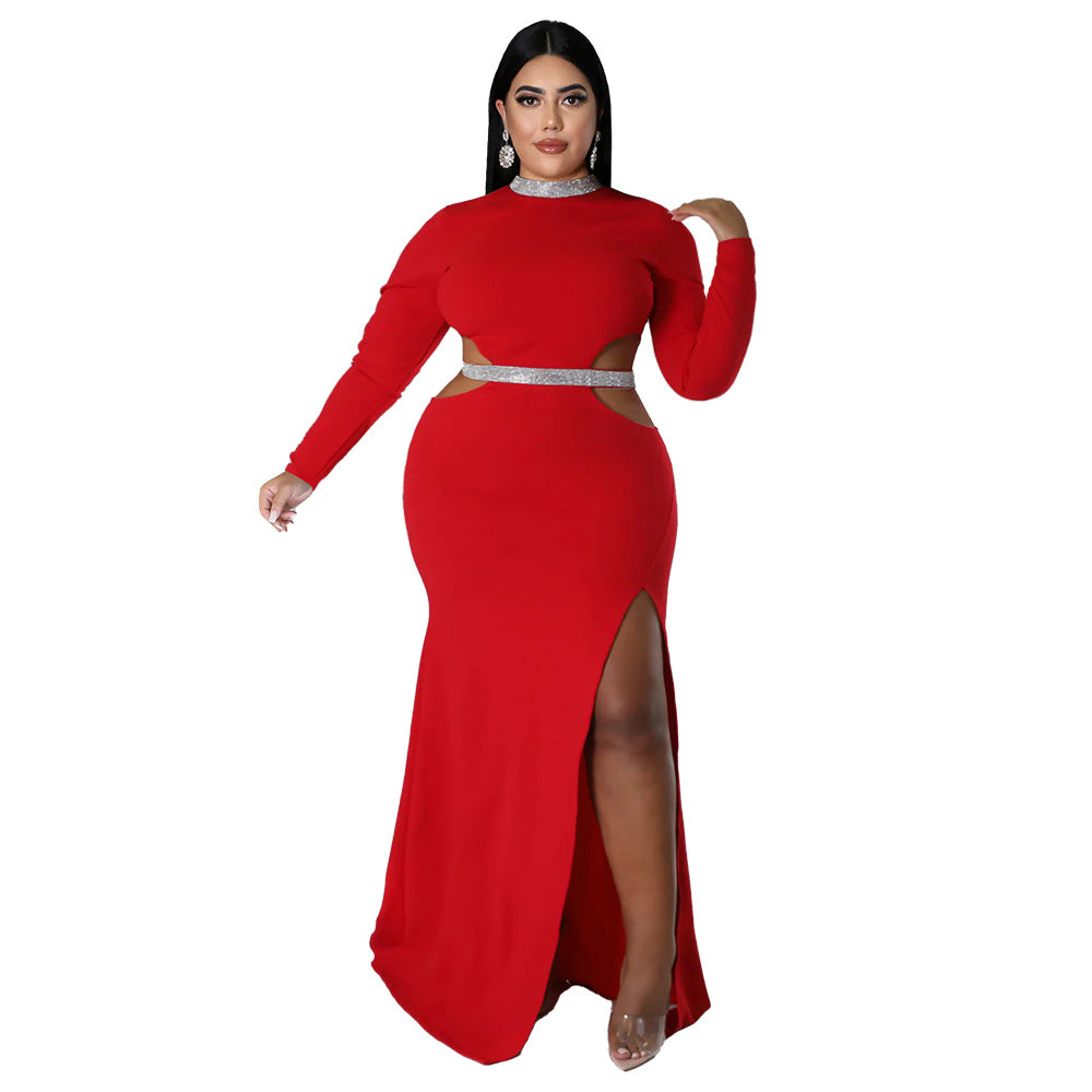 Women's Autumn Fashion Wear Sexy Waist Split Dresses