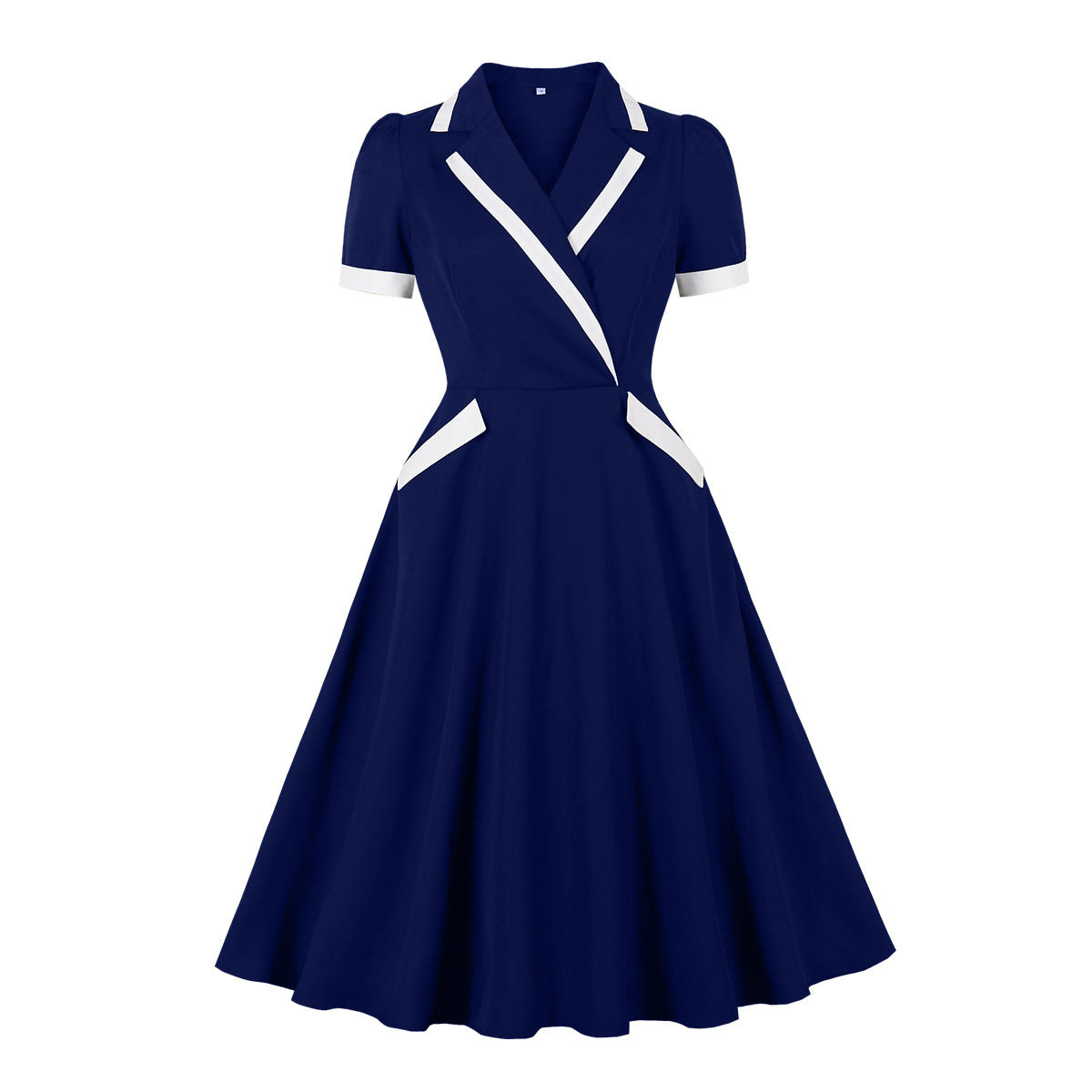 Women's Color Retro Temperament Business Dress With Dresses