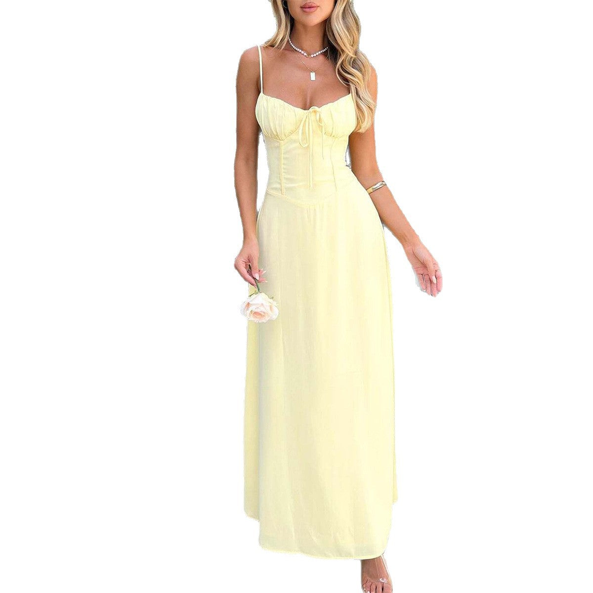 Women's Elegant Strap A- Line Summer Dress
