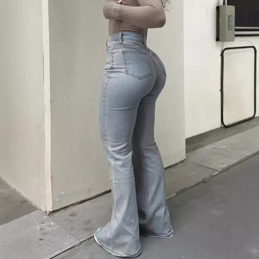 Women's Innovative Straight American Casual Overalls Jeans