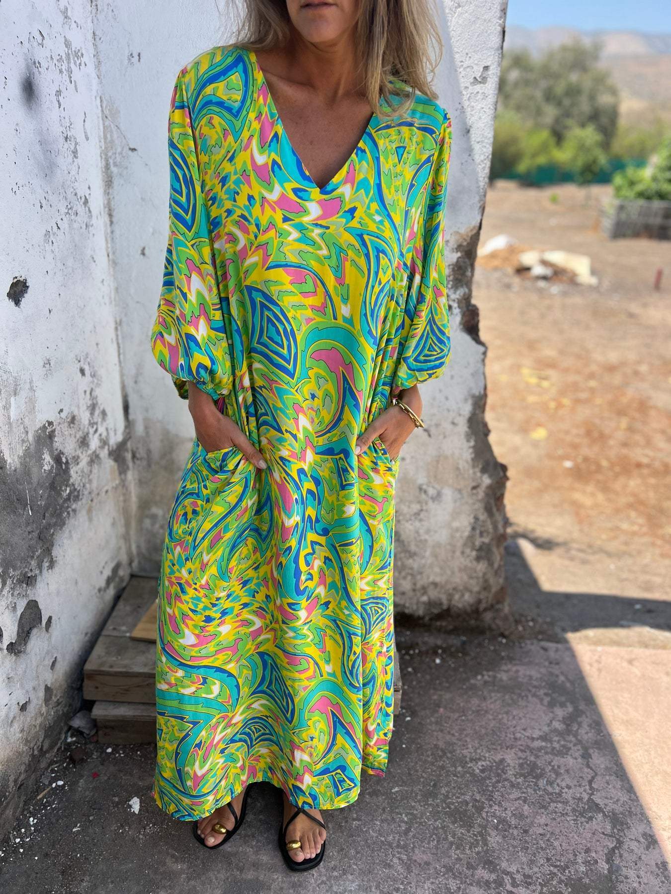 Unique Classy Women's Printed Casual Long Dress