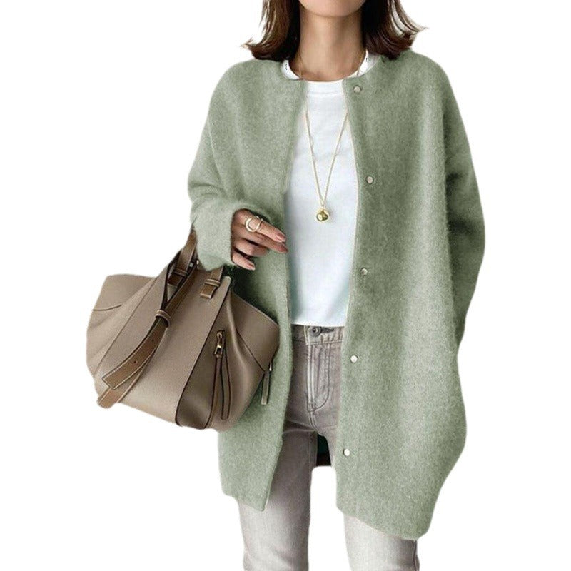 Women's Soft Knitted Slimming Sense Of Design Coats