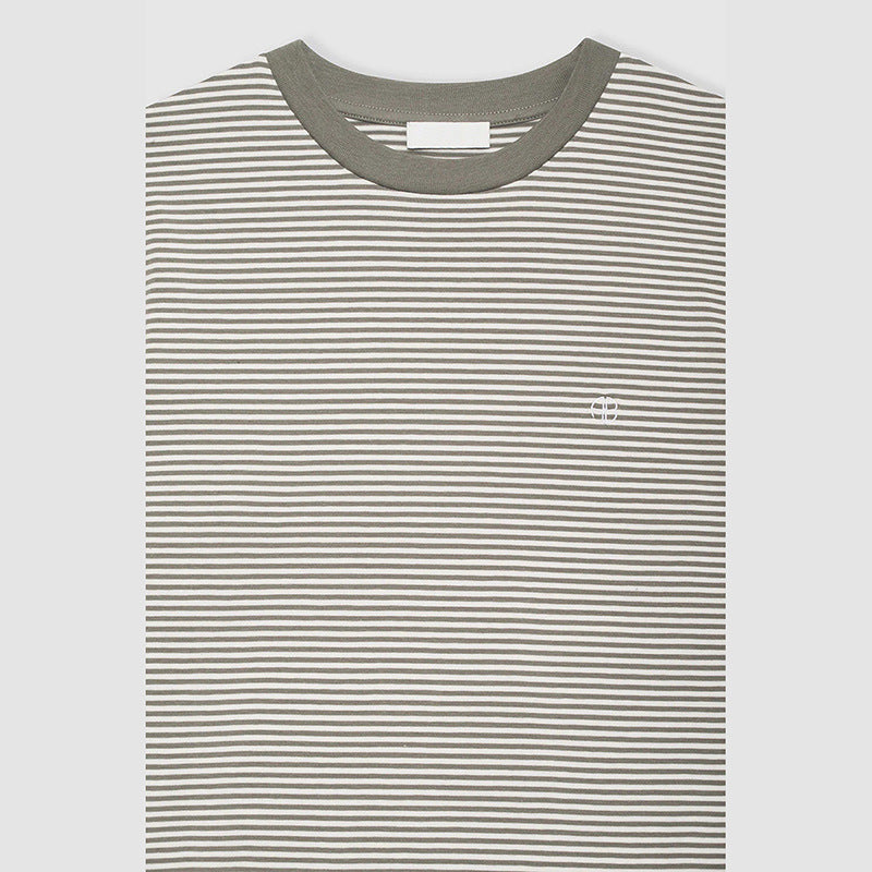 Women's North American Niche Light Green Striped Blouses