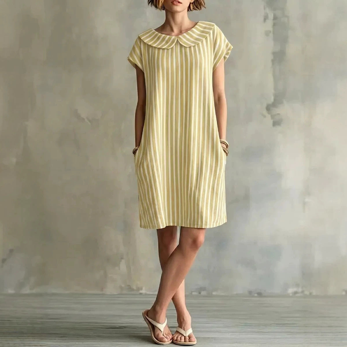 Women's Elegant Fashion Printed Striped For Dress