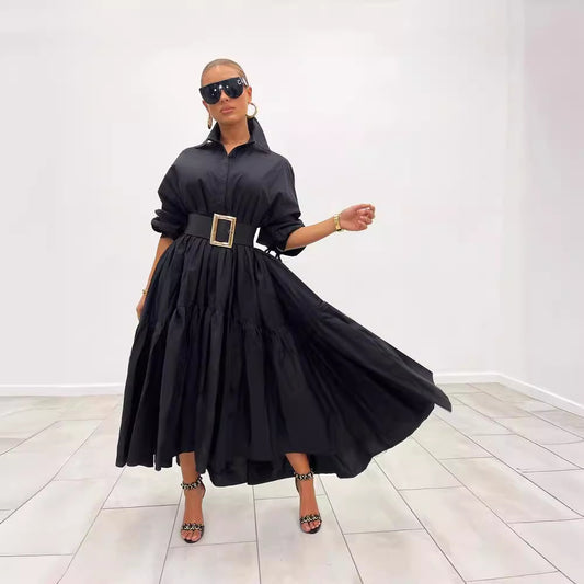 Women's Retro First Love Loose Slimming French Dresses