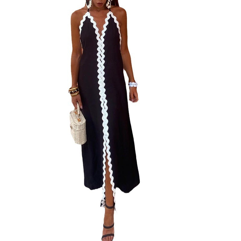 Women's Summer Halter Backless Sexy Dress Simple Dresses