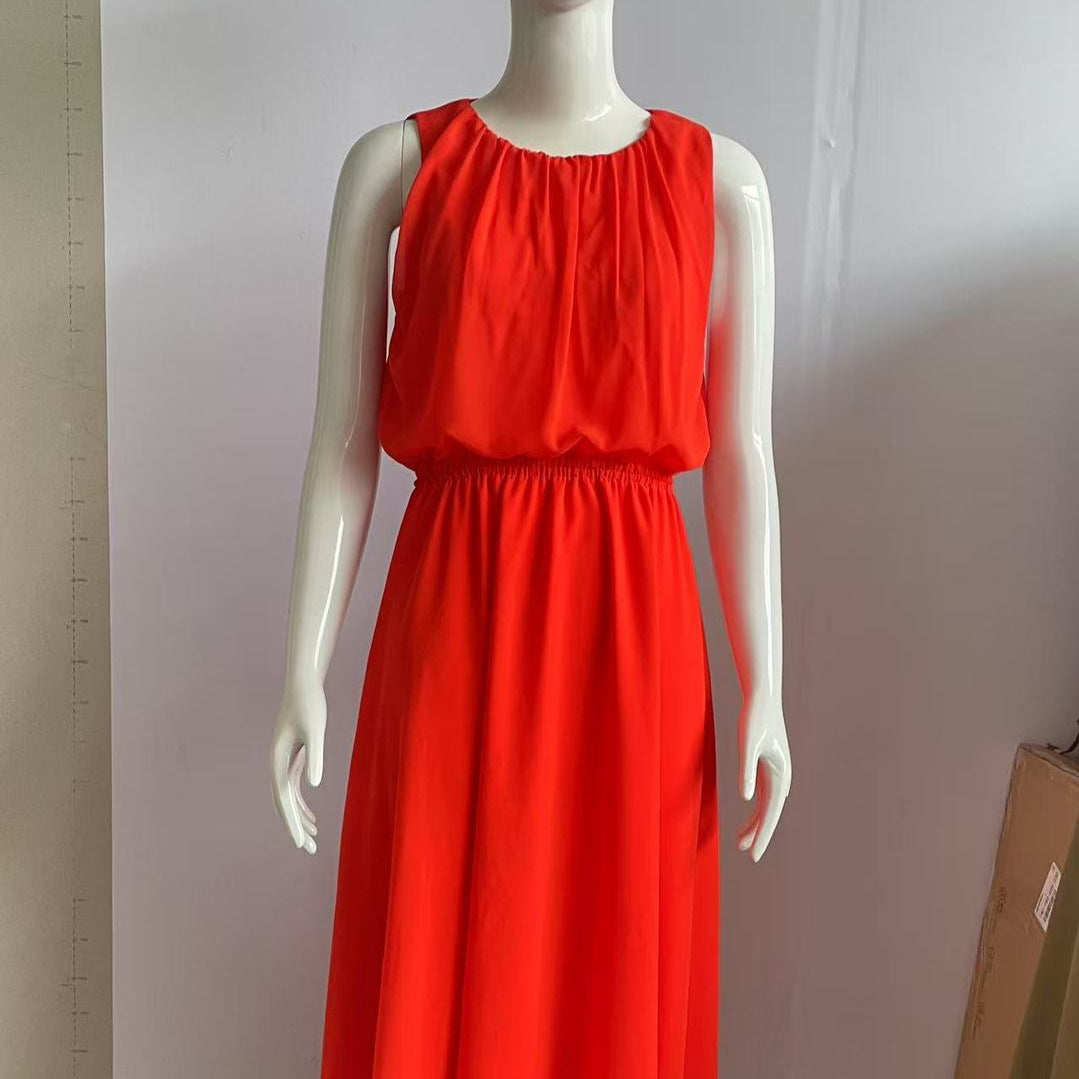 Classic Pretty Attractive Women's Sleeveless Waist Dress