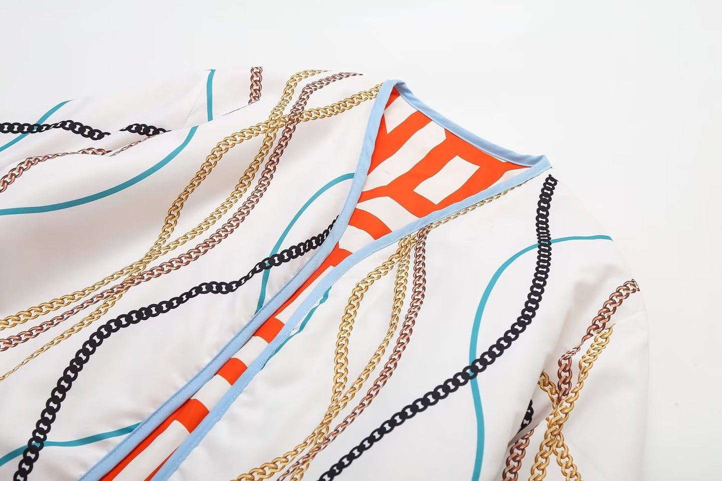 Women's Two-sided Printed Pocket Decoration Cotton Jackets