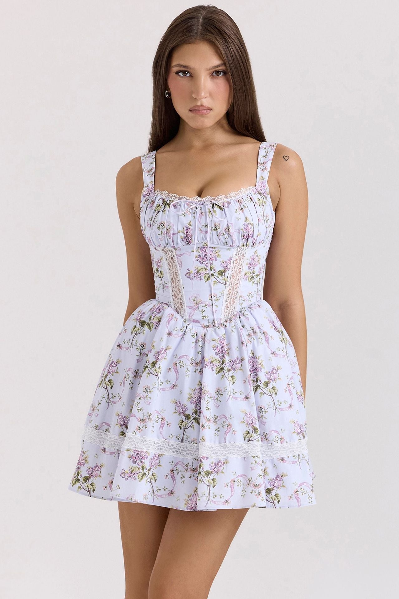 Women's Sexy Fitted Waist Backless Stitching Lace Strap Clothing