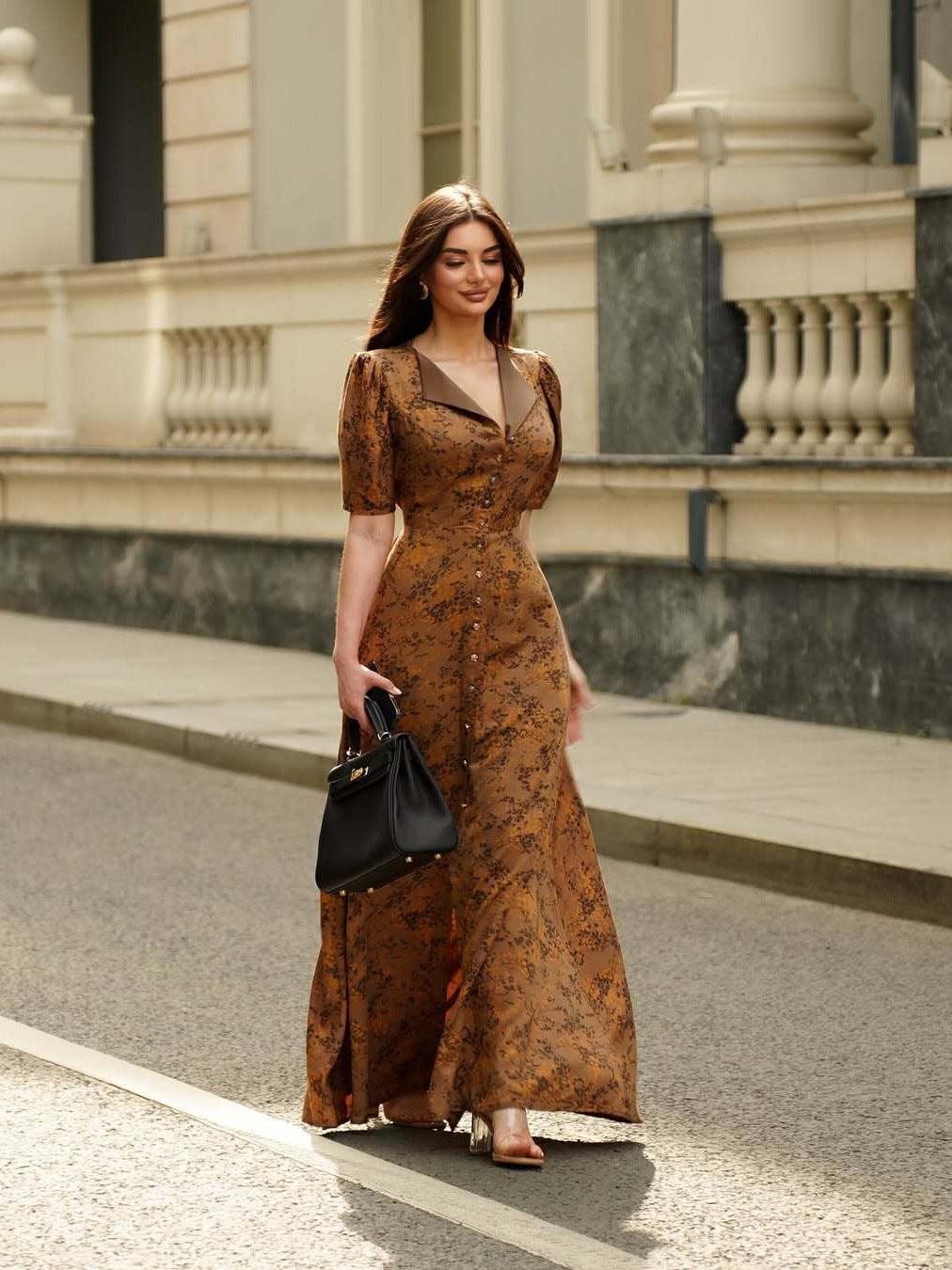 Women's Fashion Temperament Lapel Versatile Dress Long Cardigans