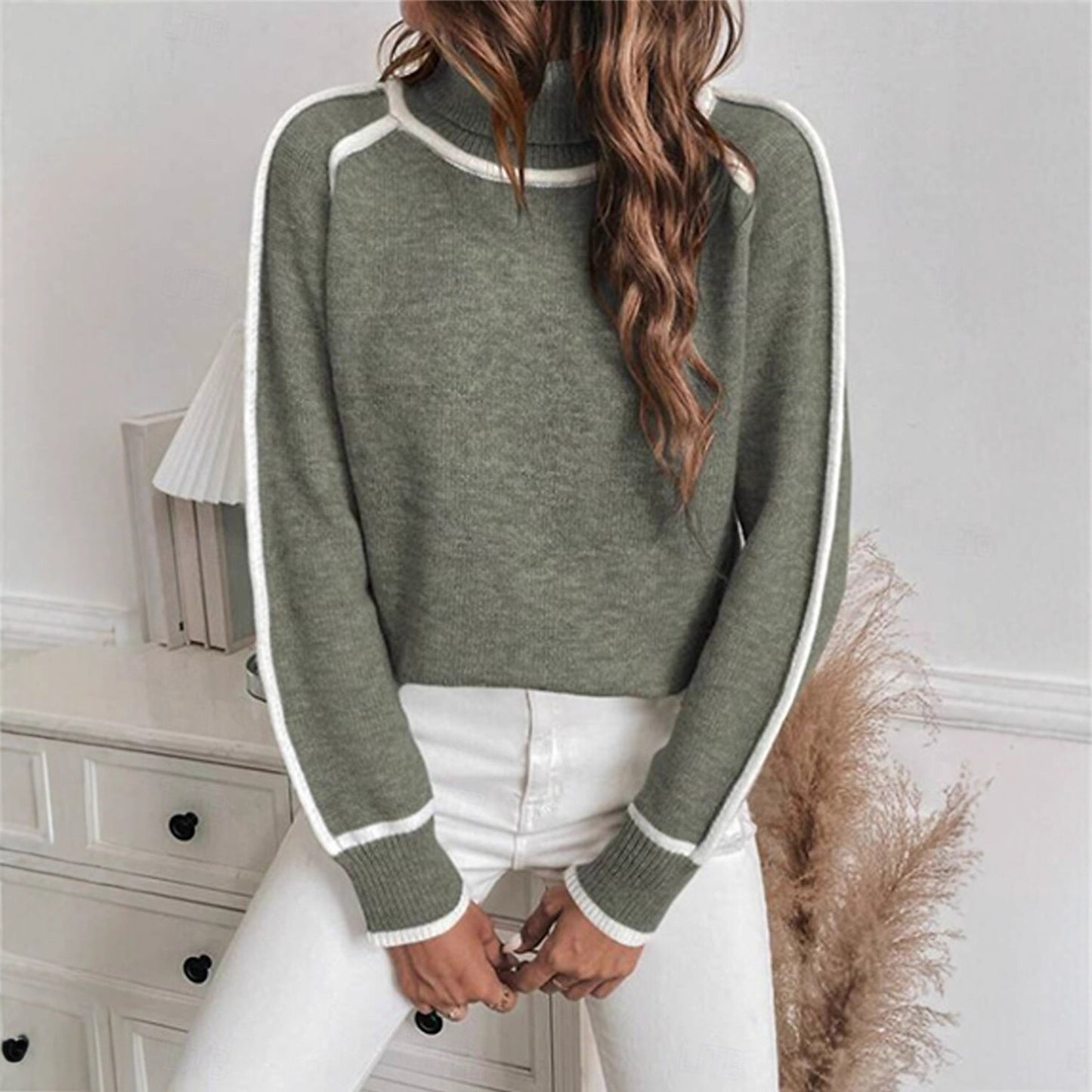 Round Neck Multicolor Loose Fashion Pullover Sweaters