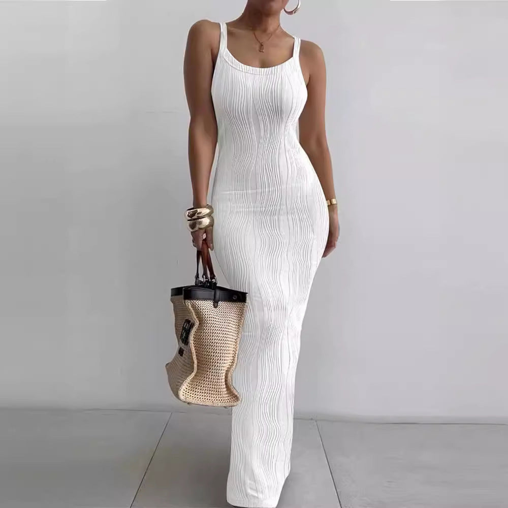 Beautiful Women's Summer Tight Sleeveless Elegant Dress