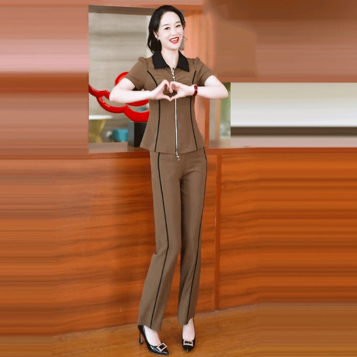 Slimming Fashionable Comfortable Light Luxury Two-piece Fashion Casual Suit