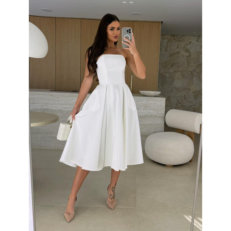 Slouchy Summer Wrapped Chest Large Swing Dress