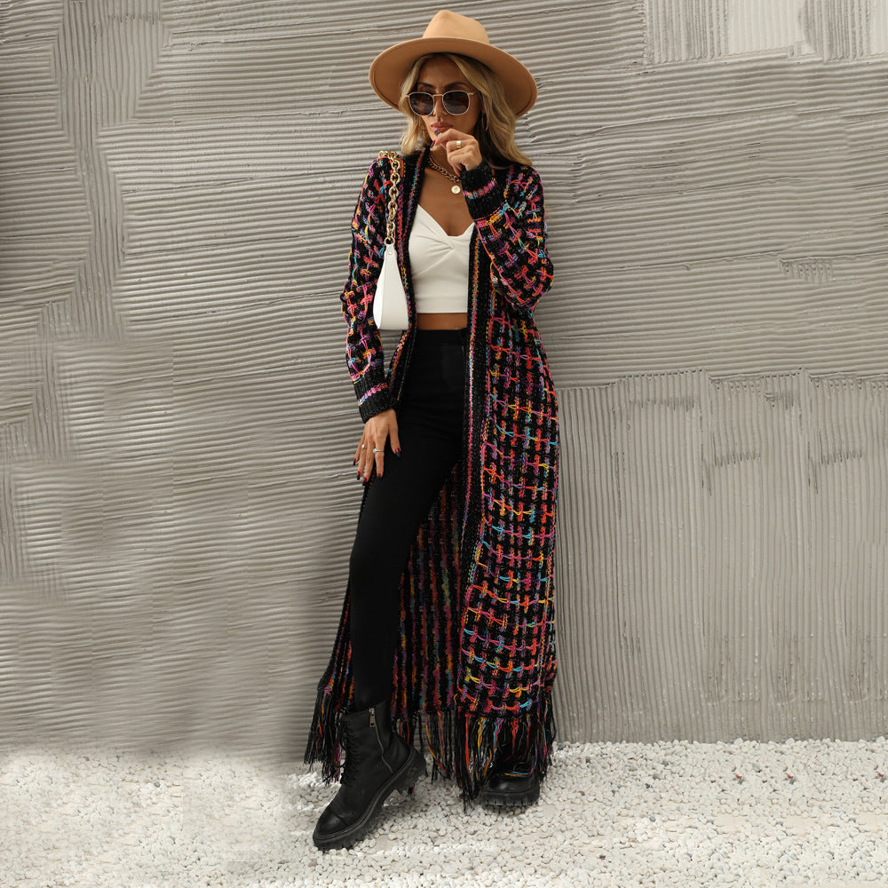 Comfortable Creative Women's Spring Tassel Long Plus Size