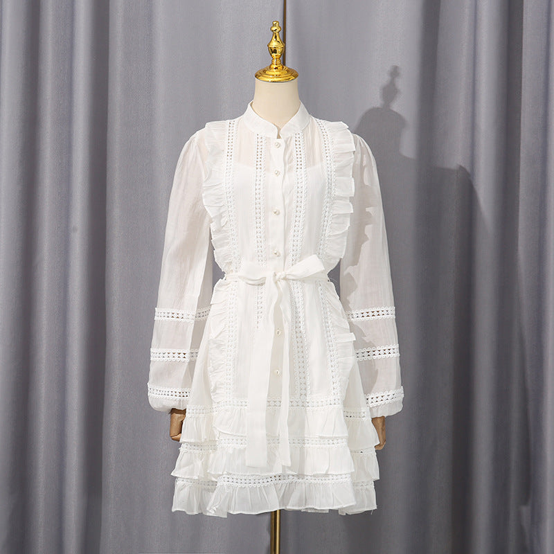 French Simplicity Vacation Style Beach Dress Dresses