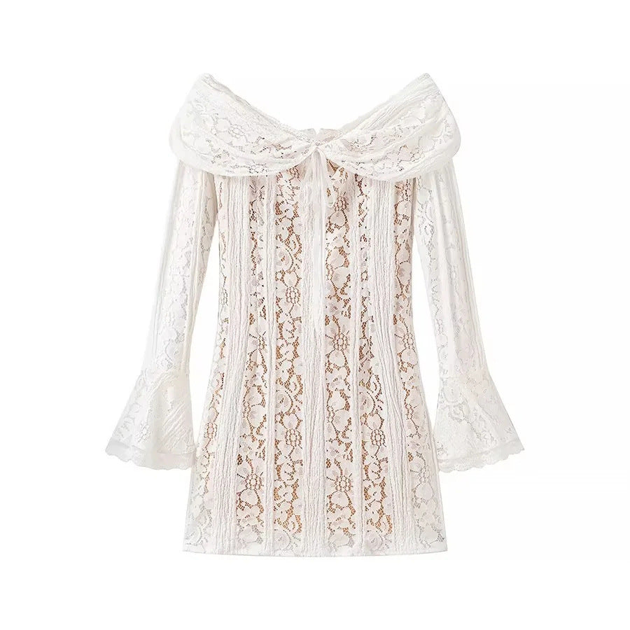 Women's Fashion Elegant Sexy Tube Lace Dress Dresses