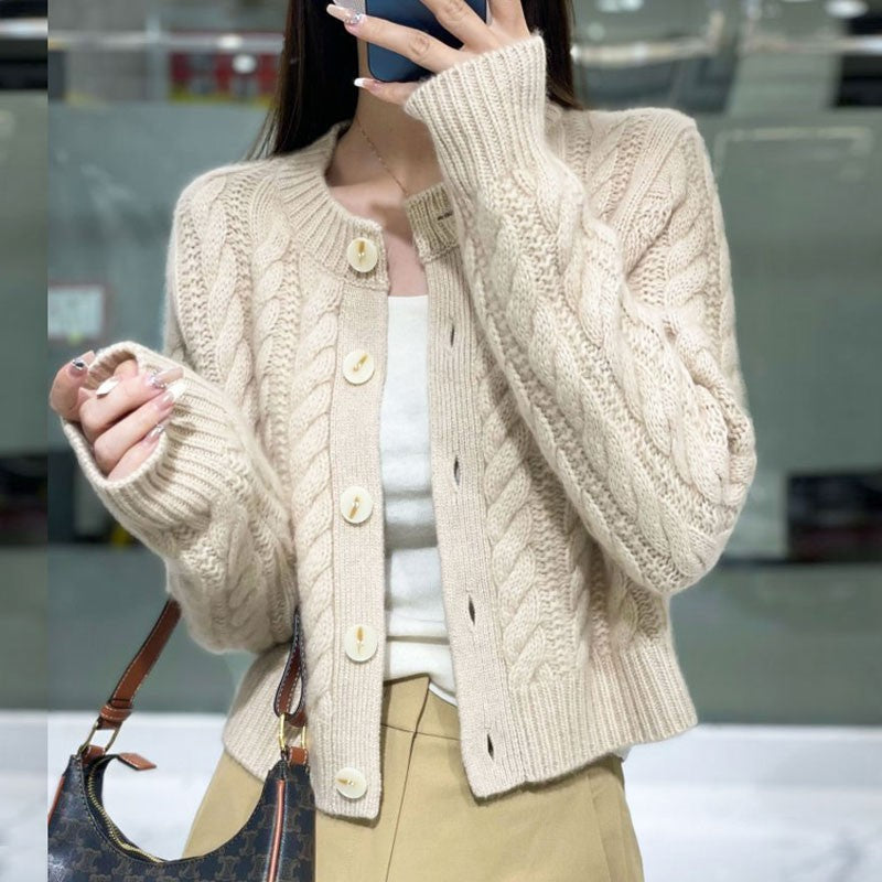 Women's Autumn Wear Korean Twisted Outer Soft Women's Sweater