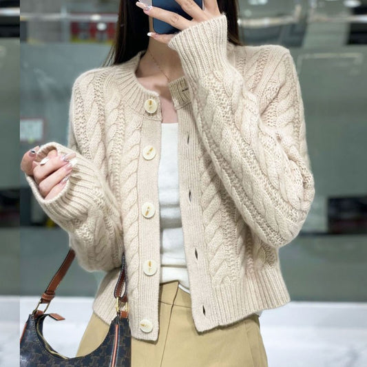 Women's Autumn Wear Korean Twisted Outer Soft Women's Sweater
