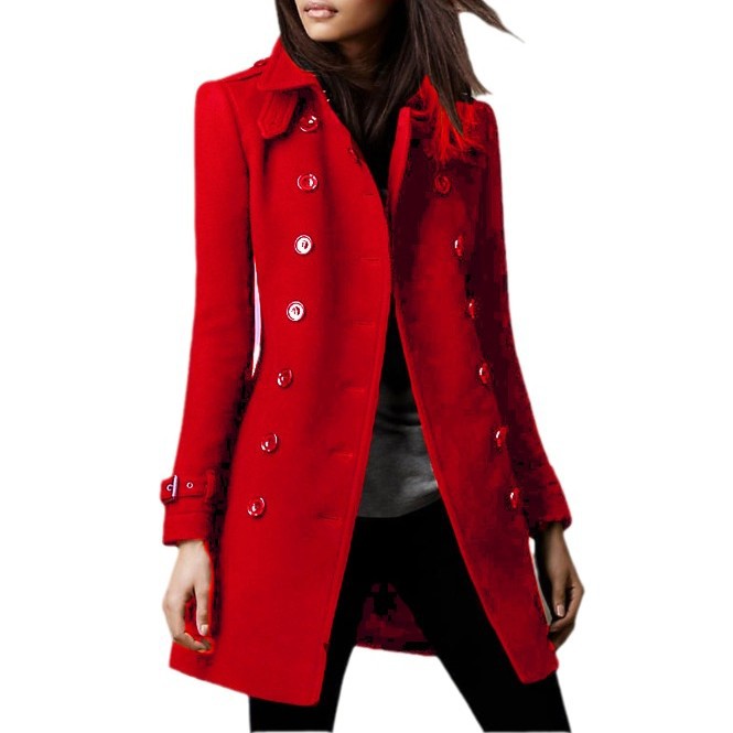 Women's Charming Attractive Hot Single Woolen Coats