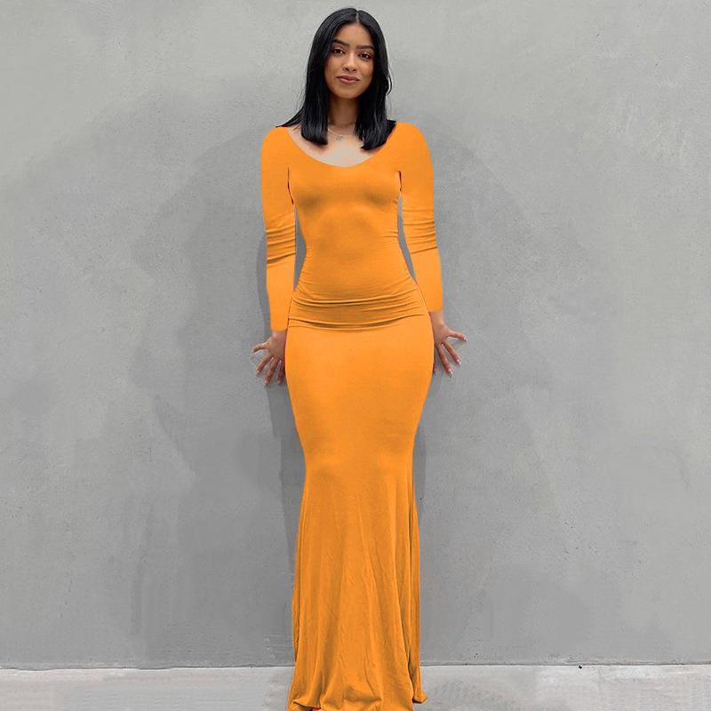 Women's Dress Casual Slim Strap Home Long Dresses