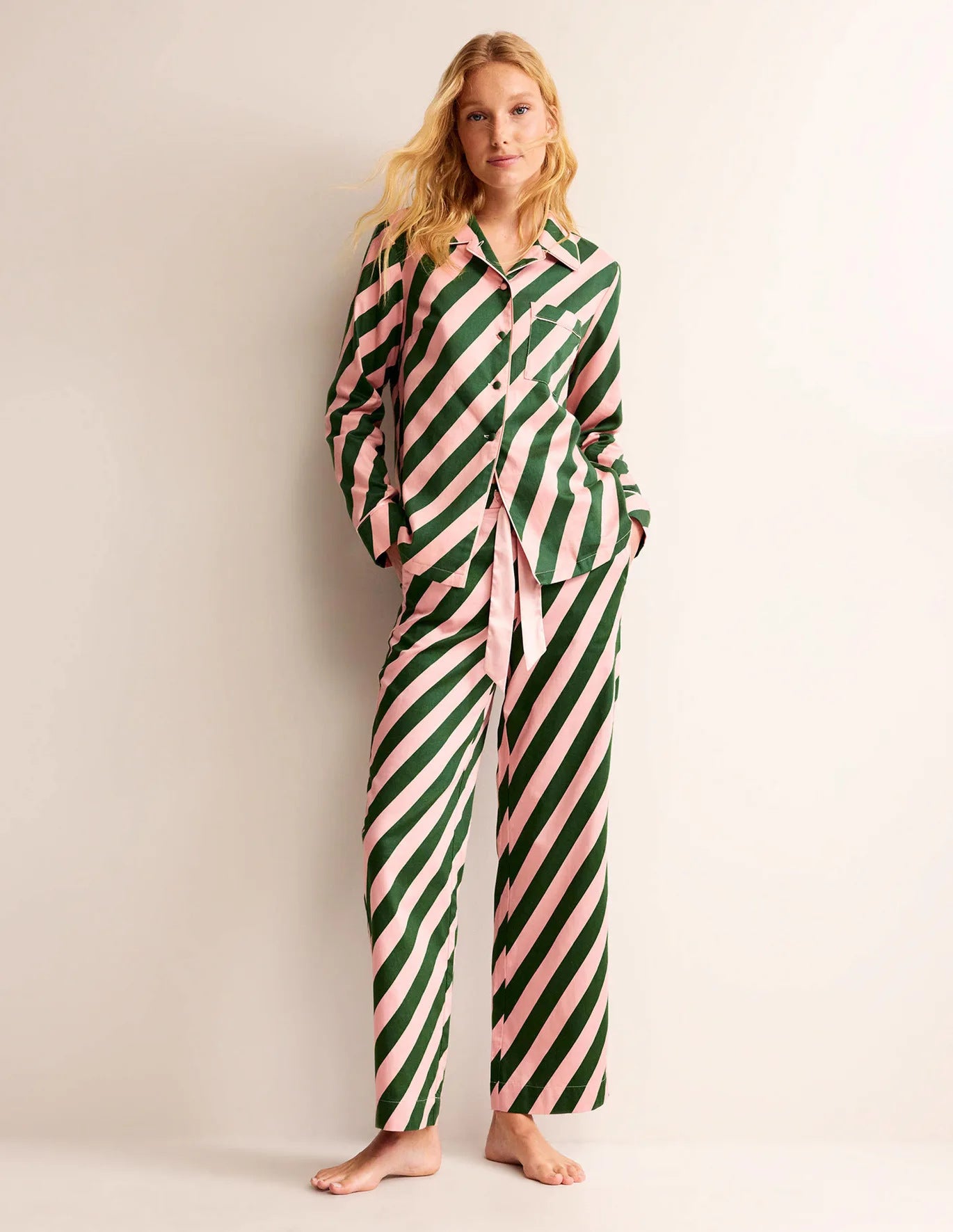 Women's Autumn Simple Stripes Comfort Casual Suits