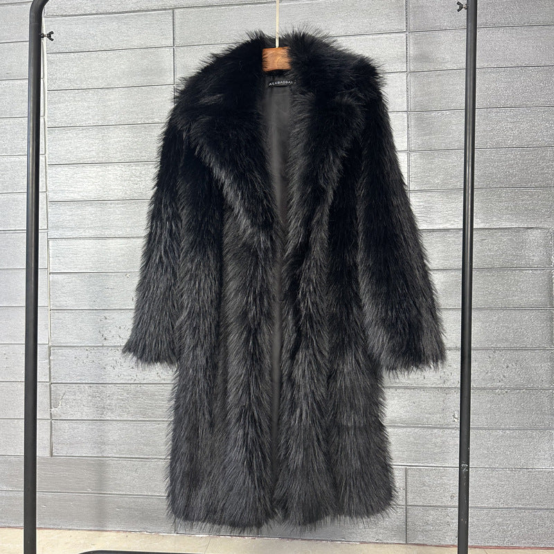 Women's Beautiful Mid-length Faux Winter Imitation Coats