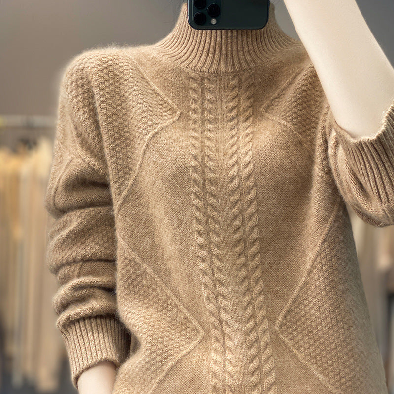 Women's Thick Soft Glutinous Loose Pullover Idle Style Casual Sweater