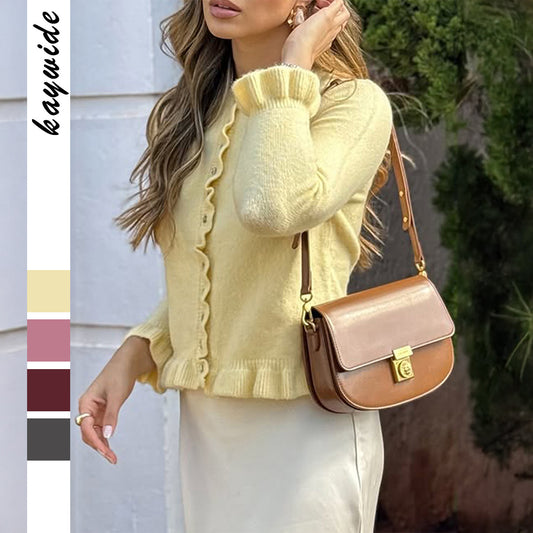 Women's Vacation Style Solid Color Wool Button Sweaters