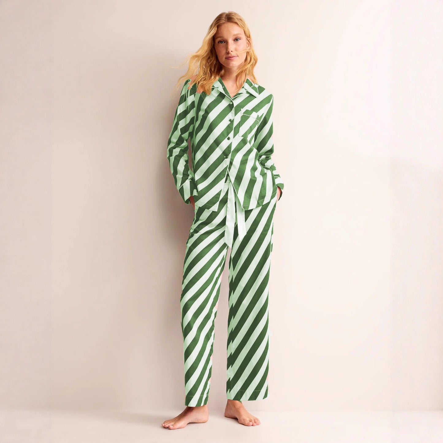 Women's Autumn Simple Stripes Comfort Casual Suits