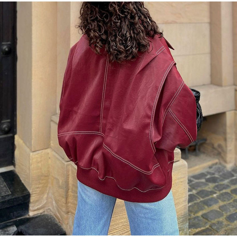 Women's Attractive Zipper Fashion Loose Street Jackets