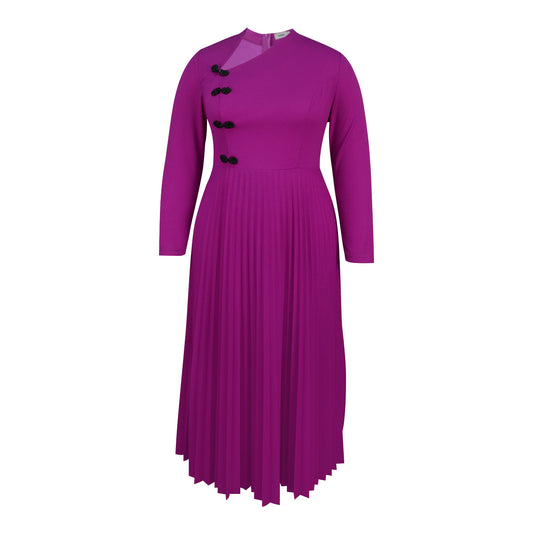 Large Ruffled Dress Elegant Fashion Pleated Dresses