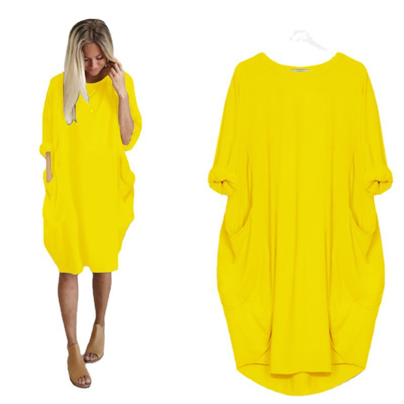 Women's Fashion Casual Mid-length Elegant Graceful Dress