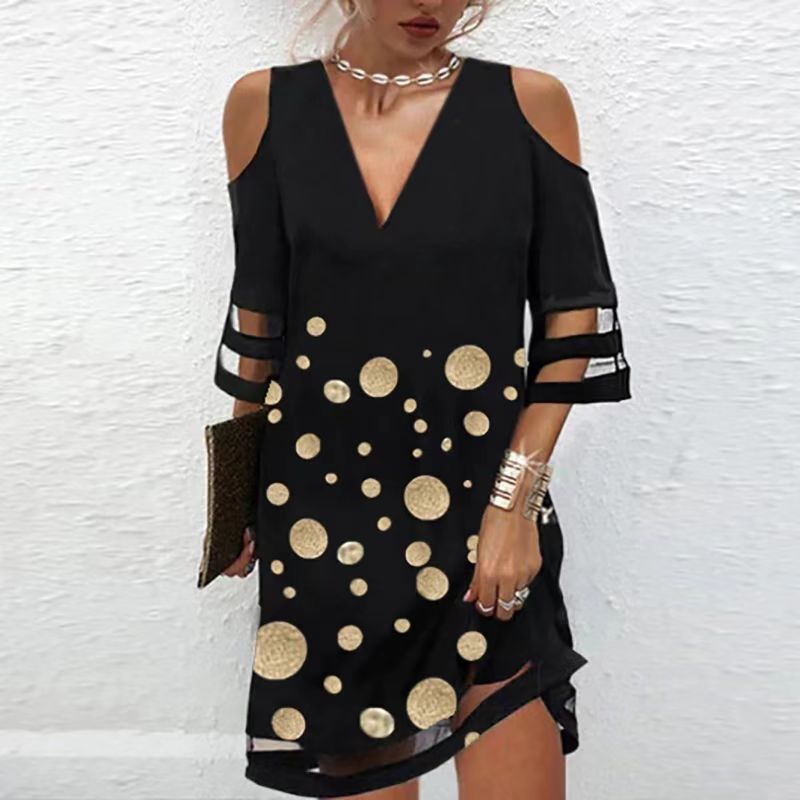 Women's Summer Positioning Flower Mesh Sleeve Fashion Shorts