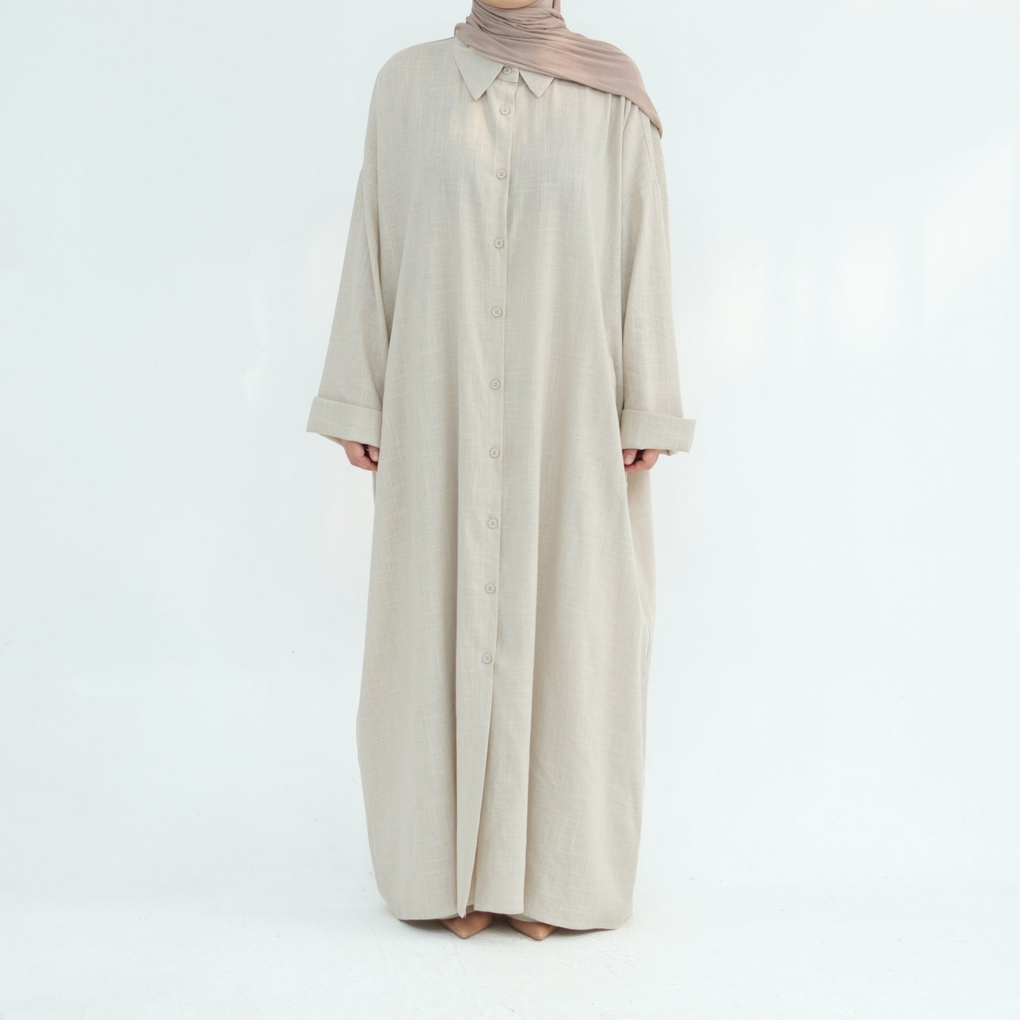 Cotton Linen Solid Color Two-piece Set Dresses