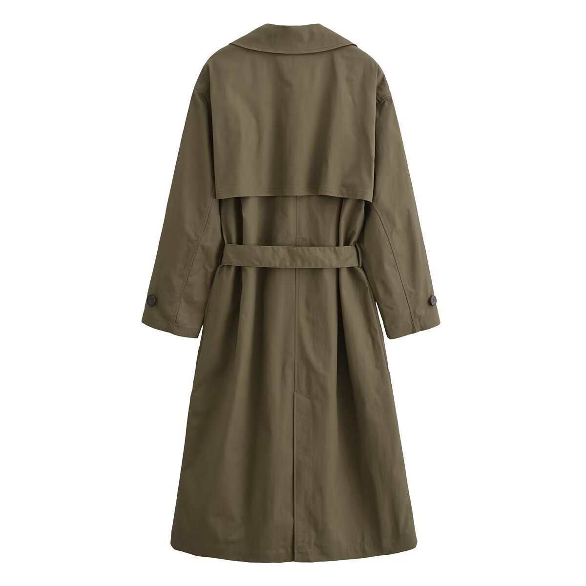 Women's Belt Fashion Long Trench With Female Coats