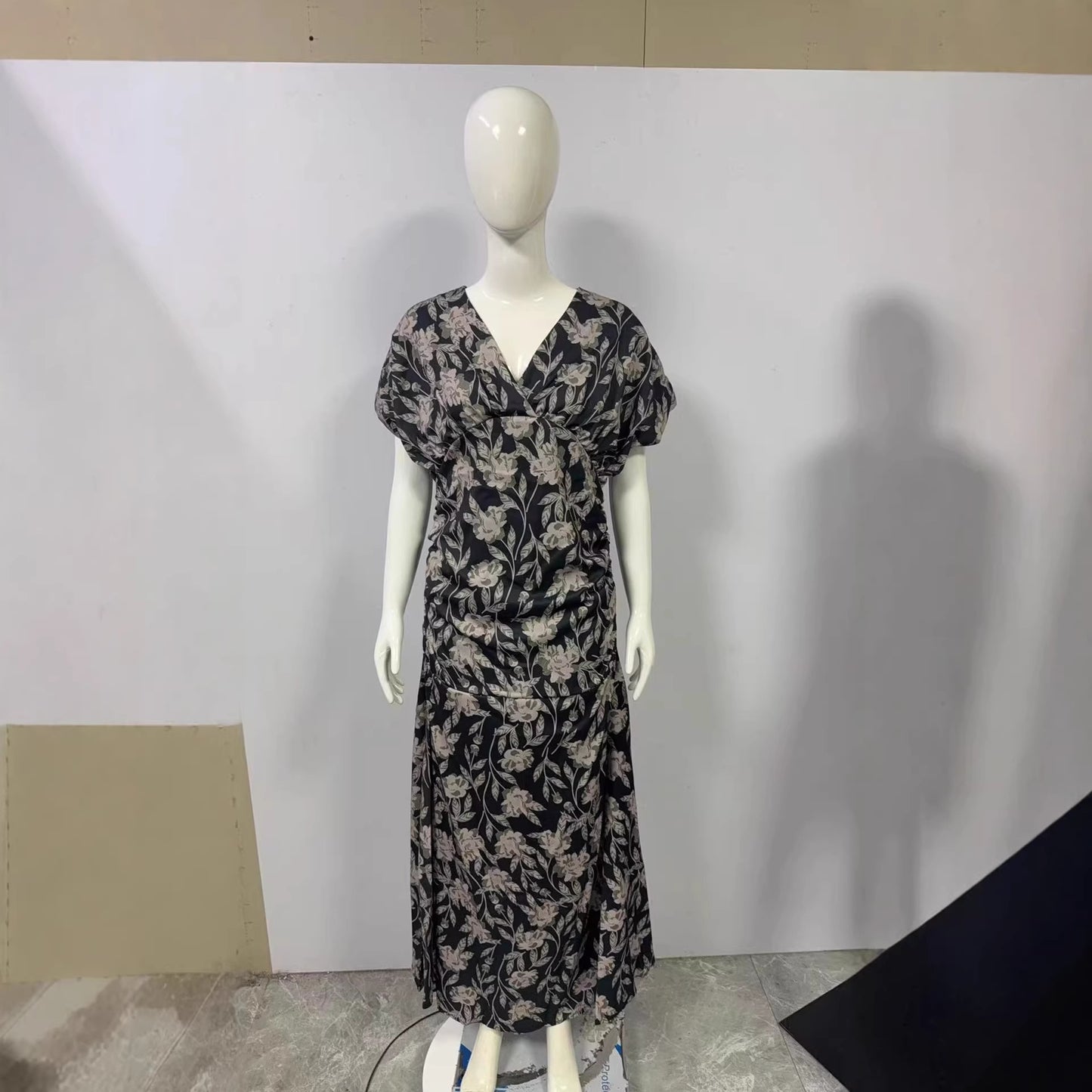 Trendy Durable Women's Summer Collar Printed Dress
